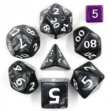 Black Giant Pearl Dice - Game On