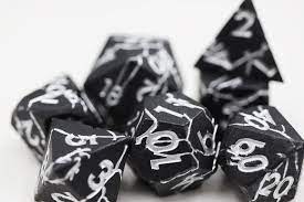 Black Quarry Metal RPG Dice Set - Game On
