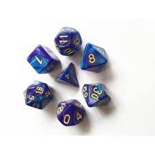 Blend Blue/Deep Purple Dice - Game On