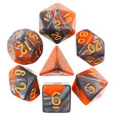 Blend Silver/Orange Dice - Game On