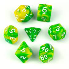 Blend Yellow/Green Dice - Game On