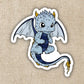 Blue Flying Baby Dragon Sticker - Game On