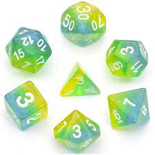 Blue Green & Yellow Shimmer Lay - Game On