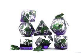 Blue Poison Frog RPG Dice Set - Game On