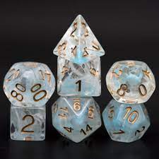 Blue Vapor RPG Dice Set - Game On