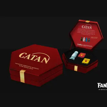 CATAN Premium Robber & Metal Dice Set - Opalite - Game On