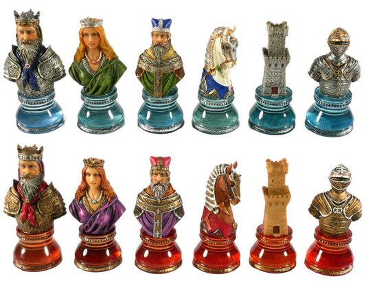 Camelot Busts Acrylic Base Chess - Classic - Game On