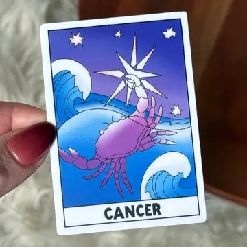 Cancer Zodiac Tarot Card Sticker - Game On