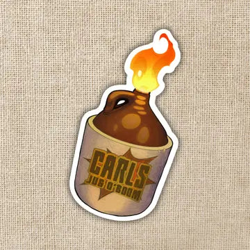 Carl's Jug O Boom Sticker - Game On