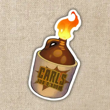 Carls Jug O Boom Sticker - Game On