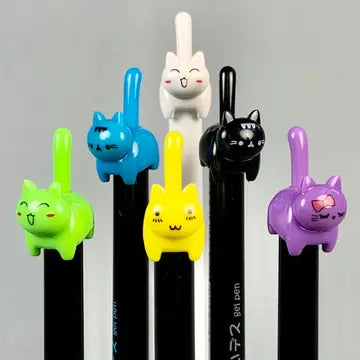 Cat Tail Retractable Gel Pen - Game On