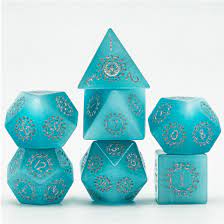 Cat's Eye Blue with Runes - Eng - Game On