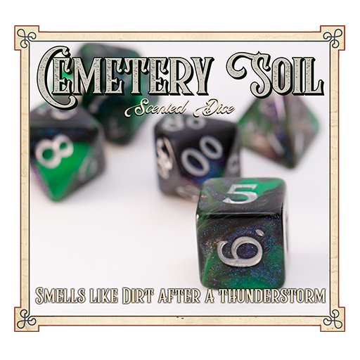 Cemetery Soil Scented Dice - Game On