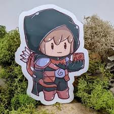 Chibi Ranger Hit - Dice Sticker - 2.5" - Game On