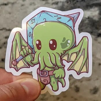 Chibithulu Monster Waterproof Sticker - 2.5" - Game On