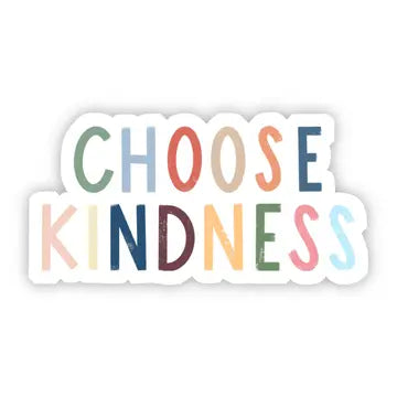 Choose Kindness Multicolor Lettering Sticker - Game On