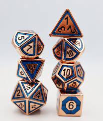 Copper & Teal Compass RPG Metal - Game On