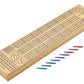 Cribbage - 29 Wood Cribbage with Cards - Classic - Game On