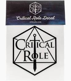 Critical Role Logo Decal - Game On