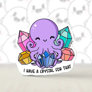 Crystal Octopus Witchy Sticker - Game On
