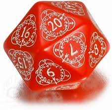 D20 Level Counter - Red/White - Game On