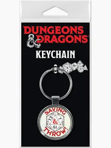 D&D Saving Throw Keychain - Game On