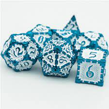 Dagger of Venom Blue RPG Metal Dice Set - Game On