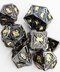 Demonic Sword RPG Metal Dice Set - Game On