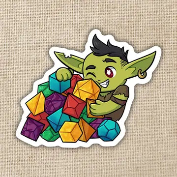 Dice Goblin Sticker - Game On