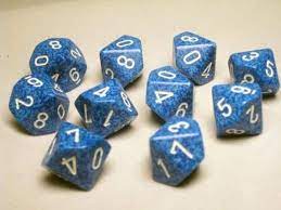 Dice: Speckled D10 - Game On