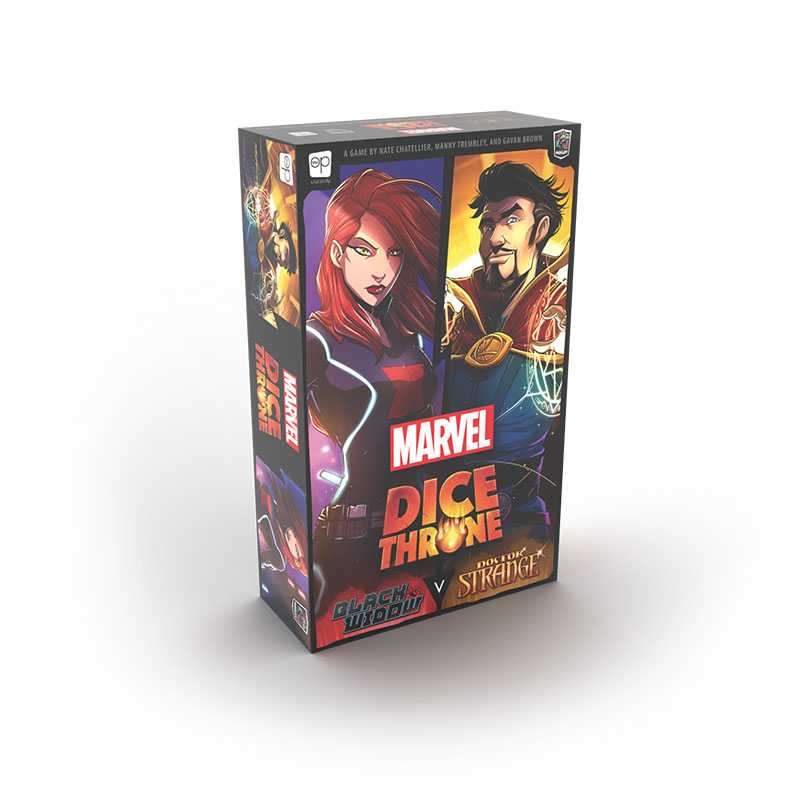 Dice Throne Marvel - Dr. Strange & Black Widow - 2Hero Box2 - Pop Culture Theme - Game On