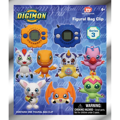 Digimon 3D Foam Bag Clip Series 3 - Game On