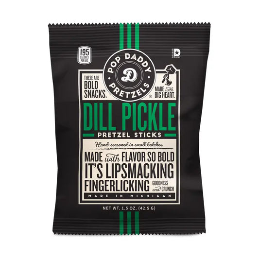 Dill Pickle Pretzel Sticks 1.5oz - Game On