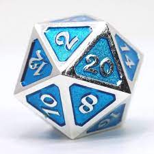 Dire D20: Mythica Platinum Aqua - Game On