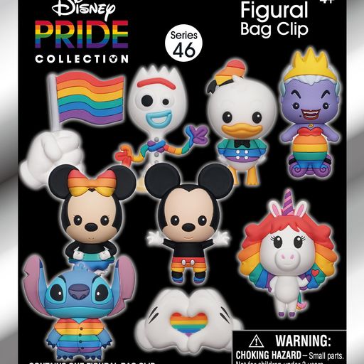 Disney Rainbow Pride - 3D Foam Bag Clip - Game On