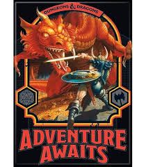 DnD Adventure Awaits Magnet - Game On