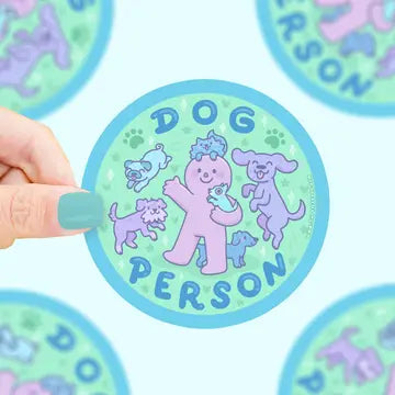 Dog Person, Puppies, Dog Parent, Little Guys, Vinyl Sticker - Game On