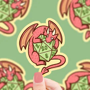 Dragon D20 Vinyl Sticker - Game On