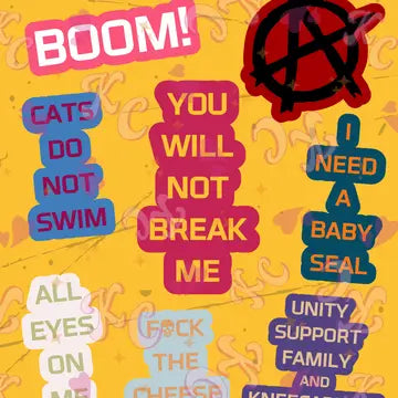 Dungeon Crawler Carl Book Cover Sticker Sheet - Game On