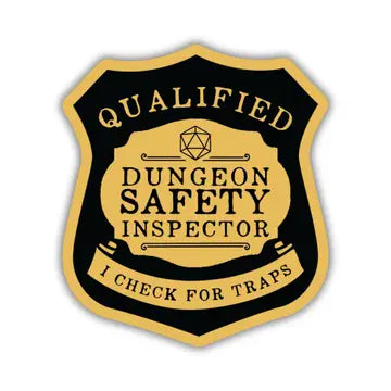 Dungeon Safety Inspector Sticker - Game On