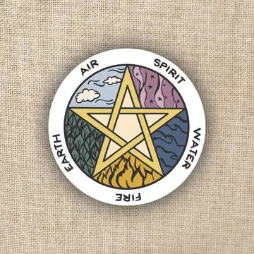 Elements Pentagram Sticker - Game On
