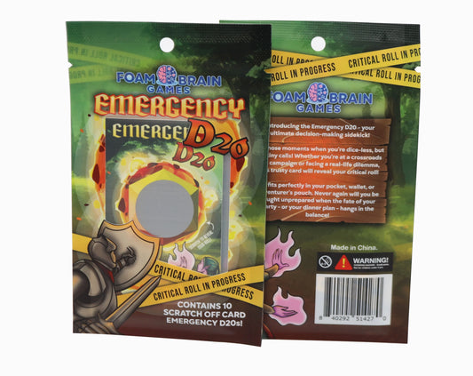 Emergency D20 - Scratch off Card - Game On
