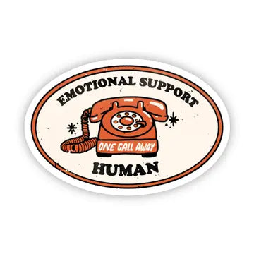 Emotional support human sticker - phone - Game On