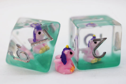 Enchanting Unicorn RPG Dice Set - Game On