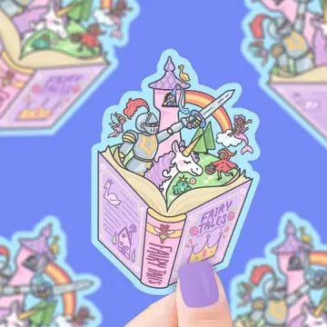 Fairy Tales Book Club Bookish Vinyl Sticker - Game On