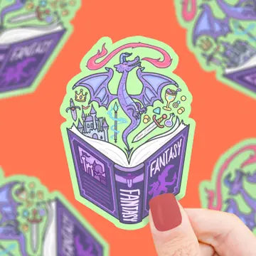 Fantasy Book Club Bookish Vinyl Sticker - Game On