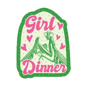 Feminist Girl Dinner Sticker - Game On