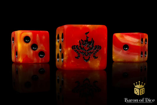 Fire Demon Dice - 10ct - Game On