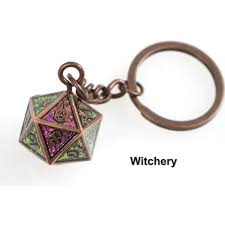 Fob of Fate D20 Keychain Witchery - Game On