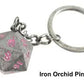 Fob of Fate D20 Keychain Iron Orchid - Game On